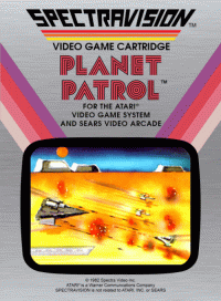 Planet Patrol Atari 2600 US box art